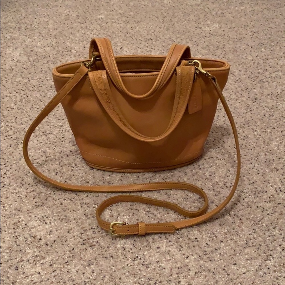 Tan Coach leather satchel -Closet Clear Out!